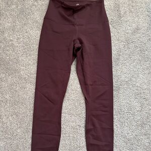 90 Degree By Reflex Maroon Leggings